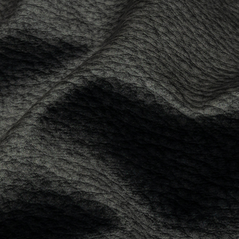 Polyester Microvelvet - Slate Abstract - British Imported Detail Polyester Microvelvet - Slate Abstract - British Imported Detail