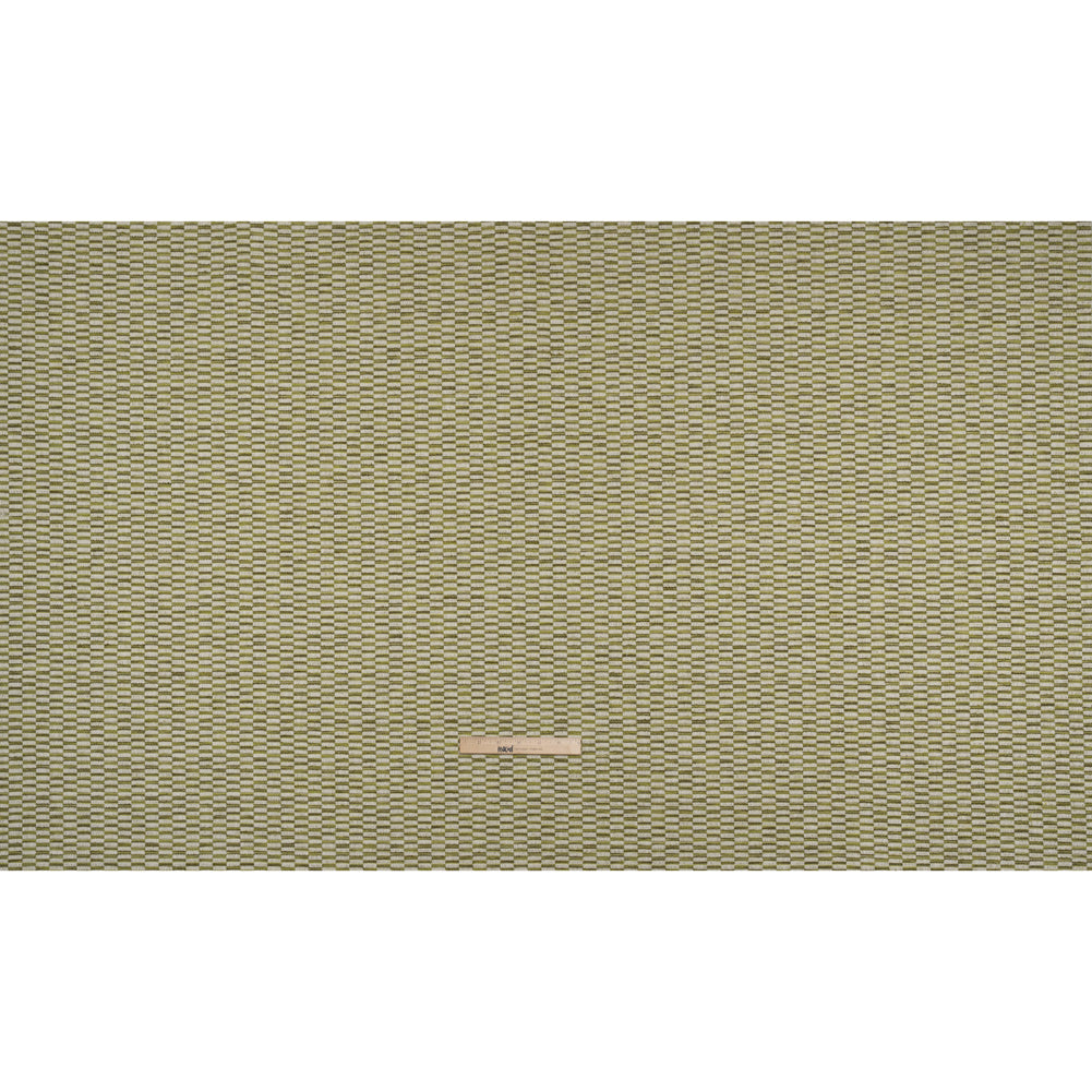 Textured Polyester and Cotton Woven - Pear Rectangle Checks - British Imported Textured Polyester and Cotton Woven - Pear Rectangle Checks - British Imported