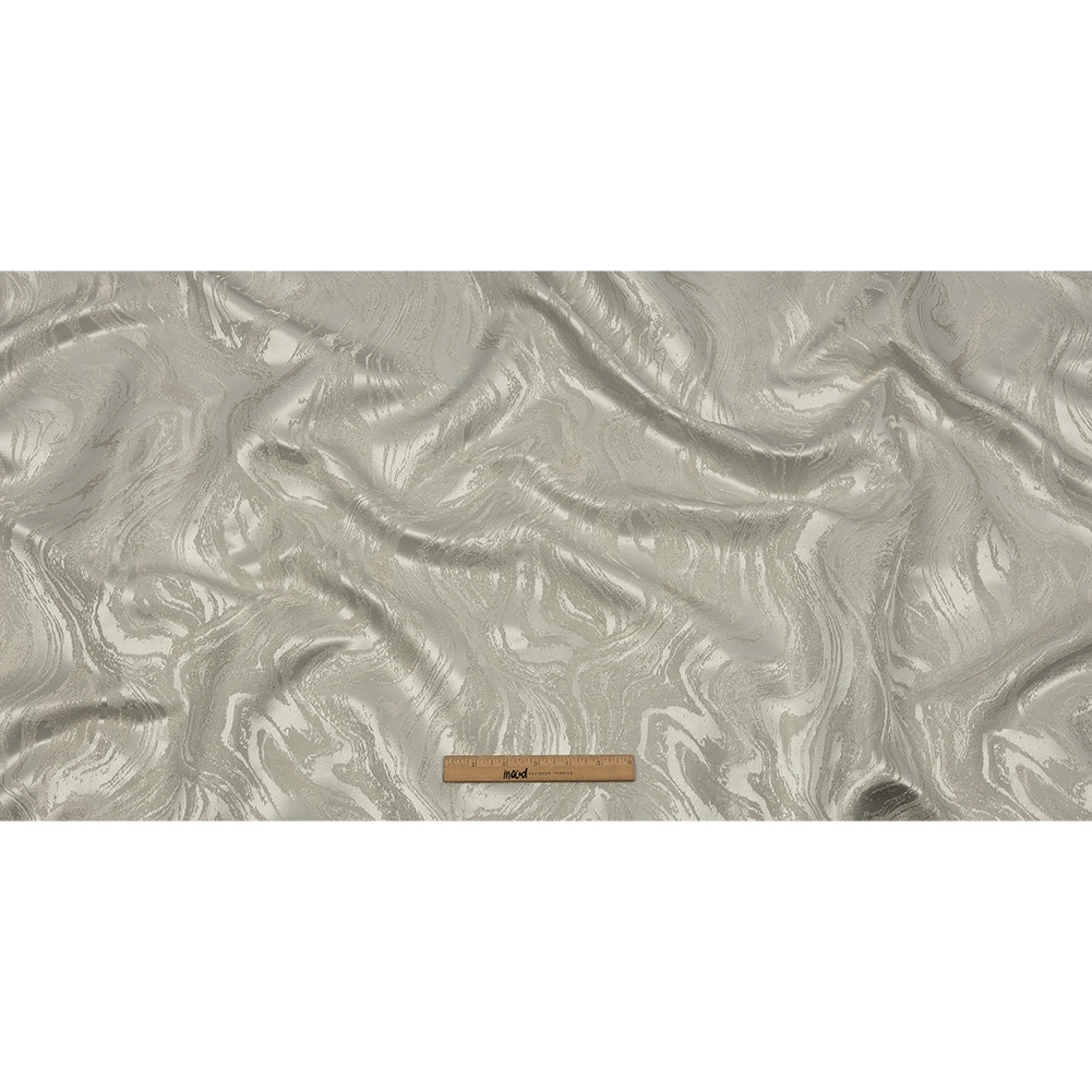 Metallic Drapery Jacquard - Glacier Metamorphic Swirls - British Imported Full Metallic Drapery Jacquard - Glacier Metamorphic Swirls - British Imported Full