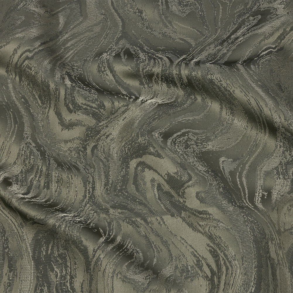 Metallic Drapery Jacquard - Mineral Metamorphic Swirls - British Imported Metallic Drapery Jacquard - Mineral Metamorphic Swirls - British Imported