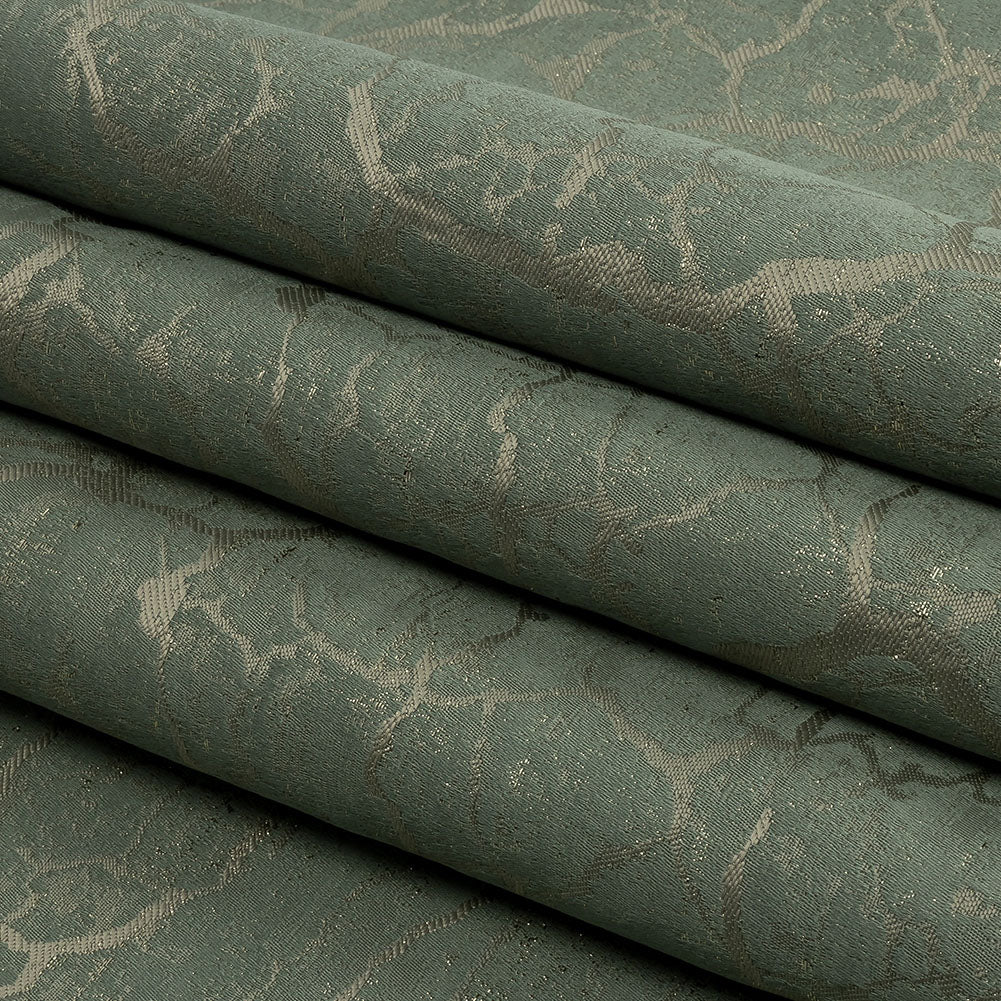 Metallic Drapery Jacquard - Spa Marble Veins - British Imported Folded Metallic Drapery Jacquard - Spa Marble Veins - British Imported Folded