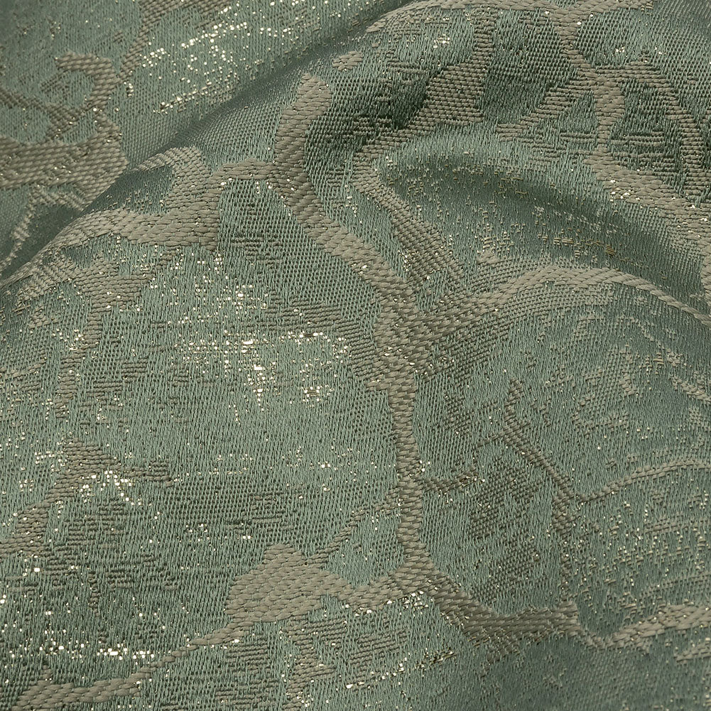 Metallic Drapery Jacquard - Spa Marble Veins - British Imported Detail Metallic Drapery Jacquard - Spa Marble Veins - British Imported Detail