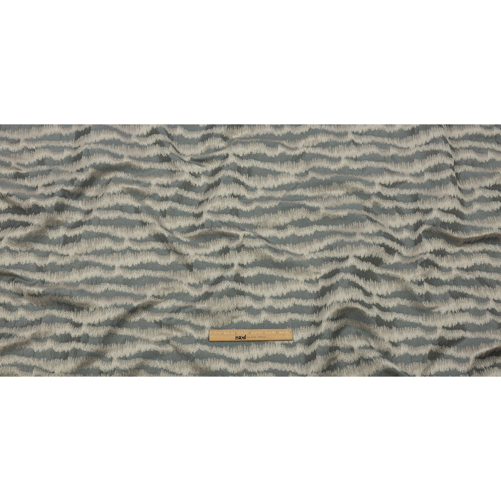 Drapery Jacquard - Slate Abstract Stripes - British Imported Full Drapery Jacquard - Slate Abstract Stripes - British Imported Full