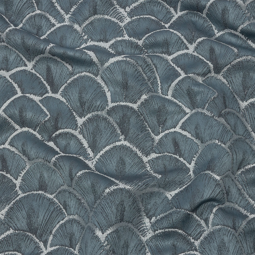 Drapery Jacquard - Danube Fan Scales - British Imported Drapery Jacquard - Danube Fan Scales - British Imported