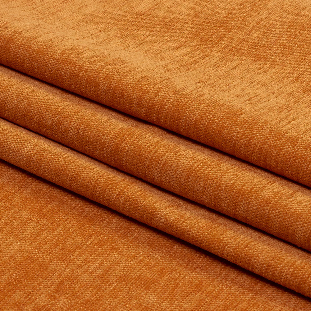 Polyester Upholstery Chenille - Clementine - British Imported Folded Polyester Upholstery Chenille - Clementine - British Imported Folded