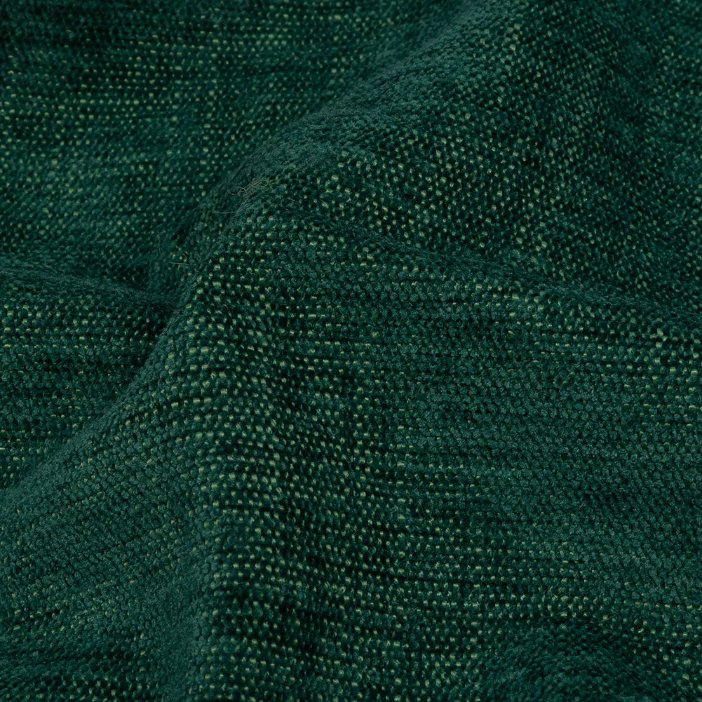 Polyester Upholstery Chenille - Emerald - British Imported Detail Polyester Upholstery Chenille - Emerald - British Imported Detail