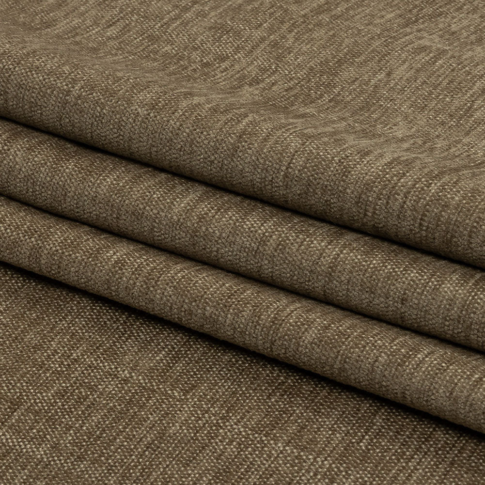 Polyester Upholstery Chenille - Hessian - British Imported Folded Polyester Upholstery Chenille - Hessian - British Imported Folded