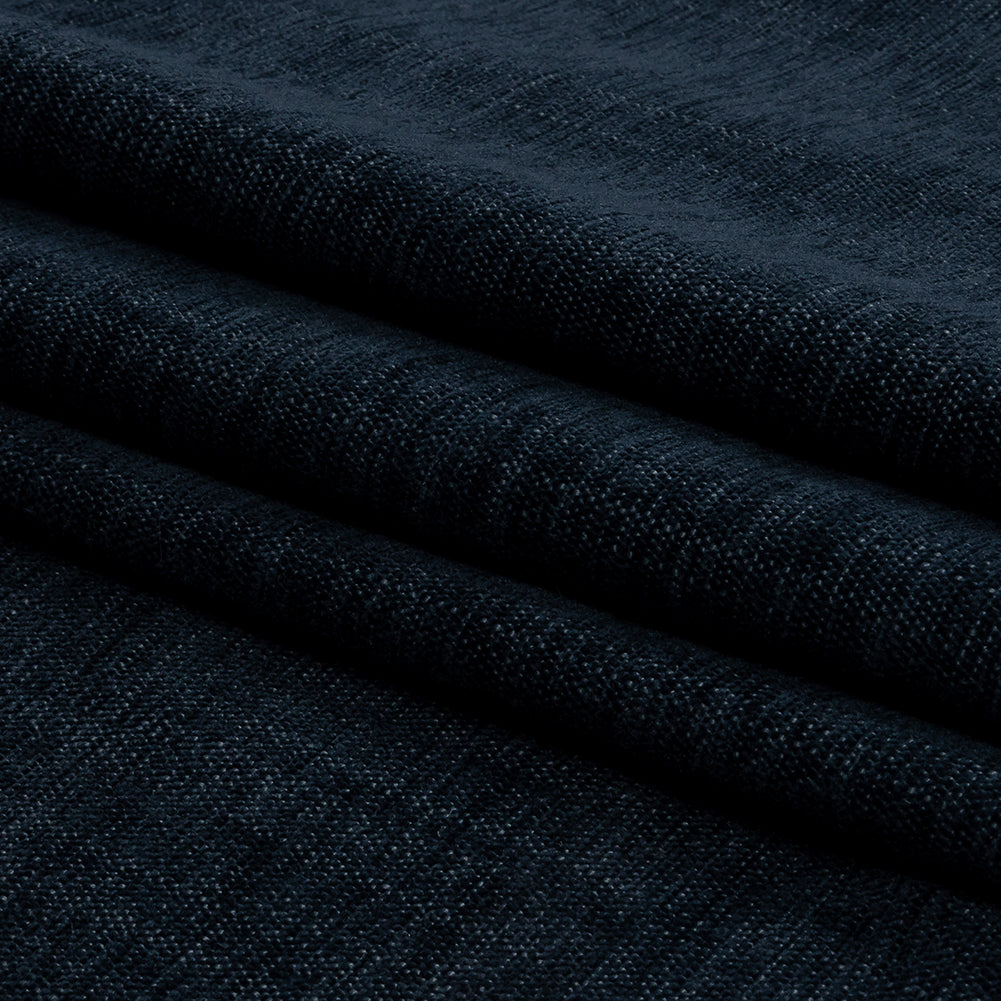 Polyester Upholstery Chenille - Ink - British Imported Folded Polyester Upholstery Chenille - Ink - British Imported Folded