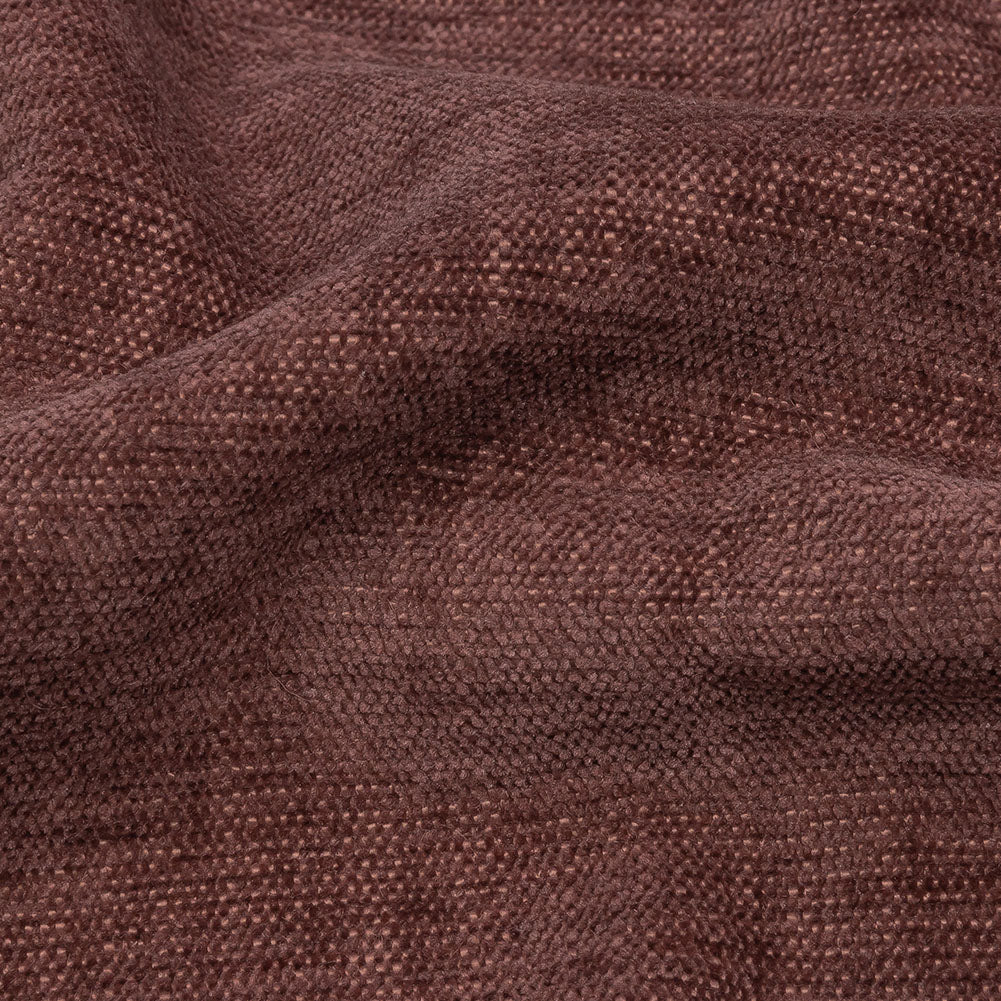 Polyester Upholstery Chenille - Mulberry - British Imported Detail Polyester Upholstery Chenille - Mulberry - British Imported Detail
