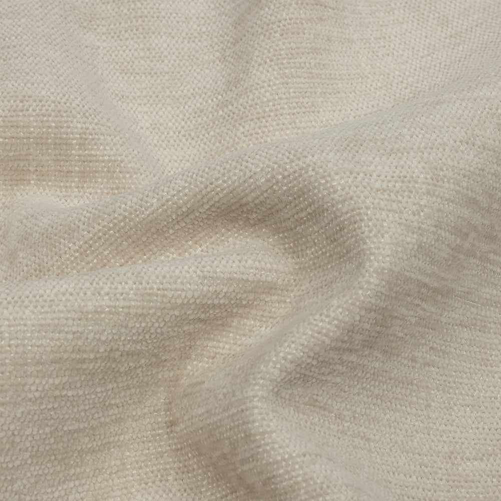 Polyester Upholstery Chenille - Oyster - British Imported Detail Polyester Upholstery Chenille - Oyster - British Imported Detail