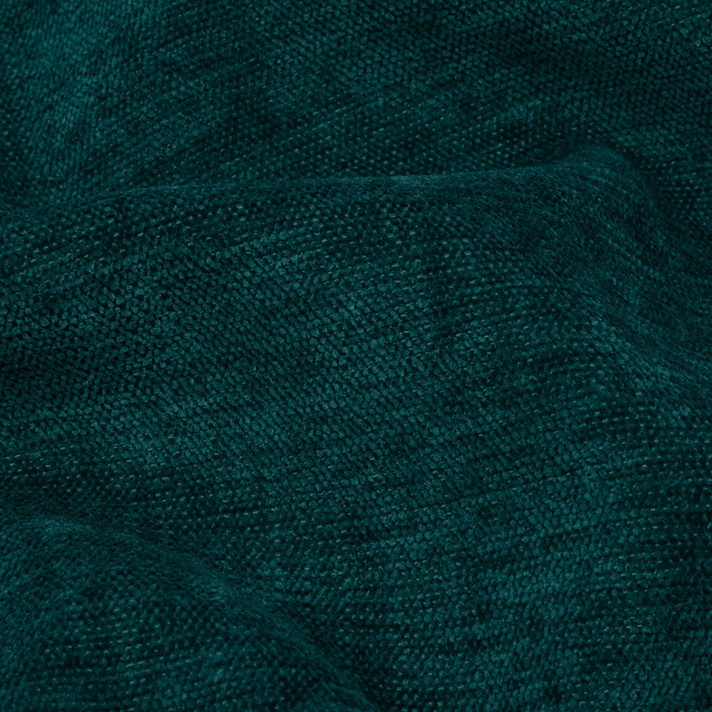 Polyester Upholstery Chenille - Peacock - British Imported Detail Polyester Upholstery Chenille - Peacock - British Imported Detail