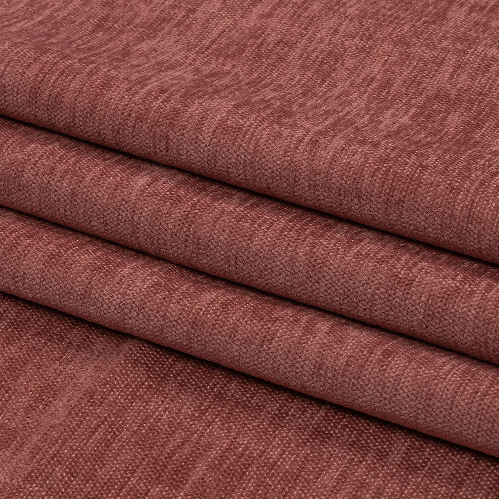 Polyester Upholstery Chenille - Rouge - British Imported Folded Polyester Upholstery Chenille - Rouge - British Imported Folded