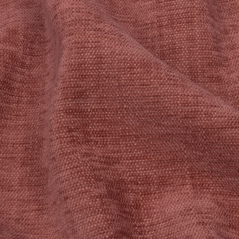 Polyester Upholstery Chenille - Rouge - British Imported Detail Polyester Upholstery Chenille - Rouge - British Imported Detail