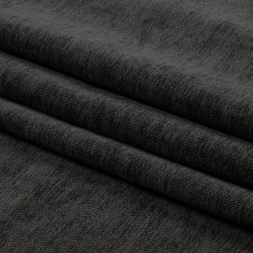 Polyester Upholstery Chenille - Smoke - British Imported Folded Polyester Upholstery Chenille - Smoke - British Imported Folded