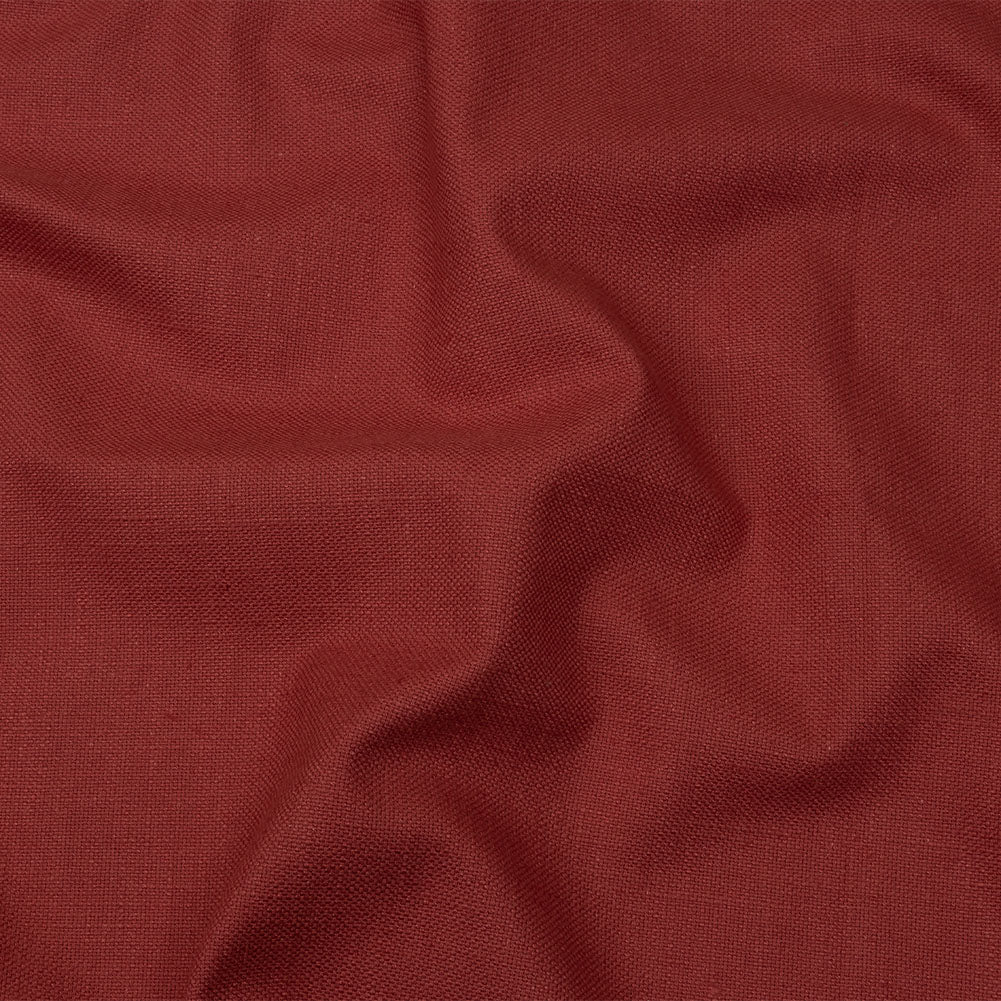 Heavyweight Linen Woven - Cranberry - British Imported Heavyweight Linen Woven - Cranberry - British Imported