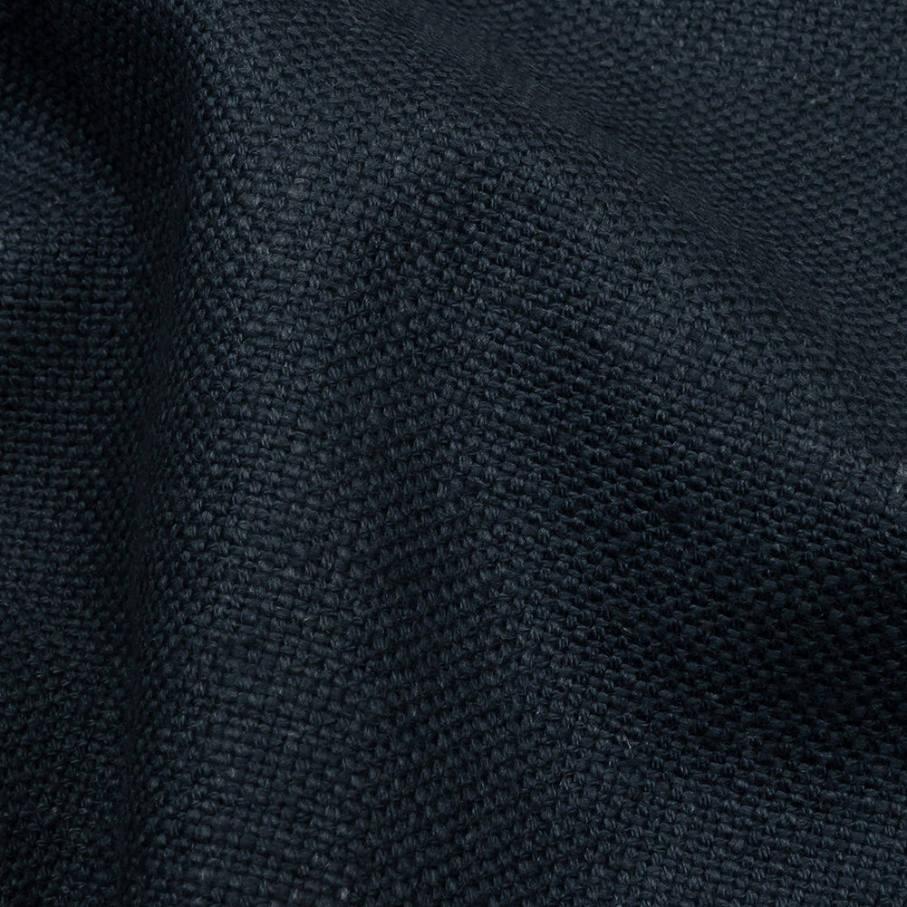 Heavyweight Linen Woven - Ink - British Imported Detail Heavyweight Linen Woven - Ink - British Imported Detail
