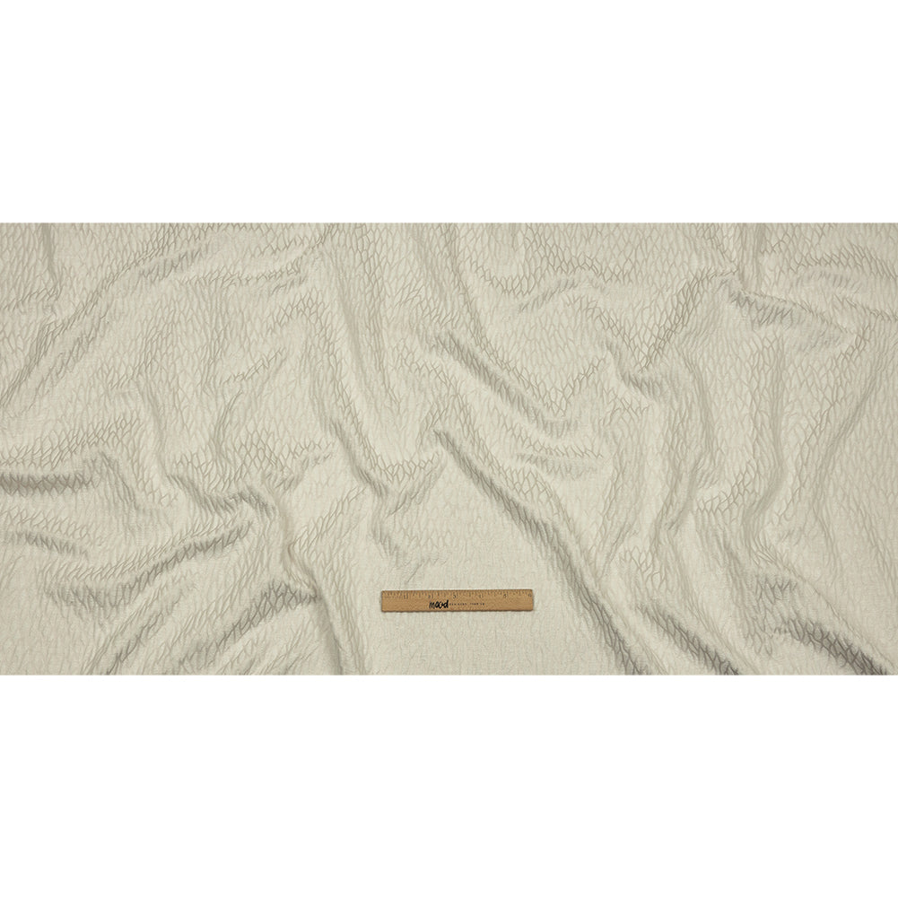 Recycled Polyester Drapery Jacquard - Pearl Stepping Stones - British Imported Full Recycled Polyester Drapery Jacquard - Pearl Stepping Stones - British Imported Full