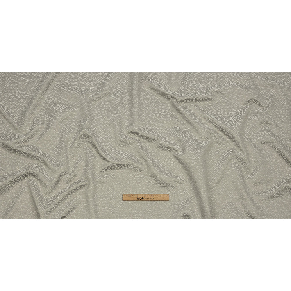 Recycled Polyester Drapery Jacquard - Silver Spotted - British Imported Full Recycled Polyester Drapery Jacquard - Silver Spotted - British Imported Full