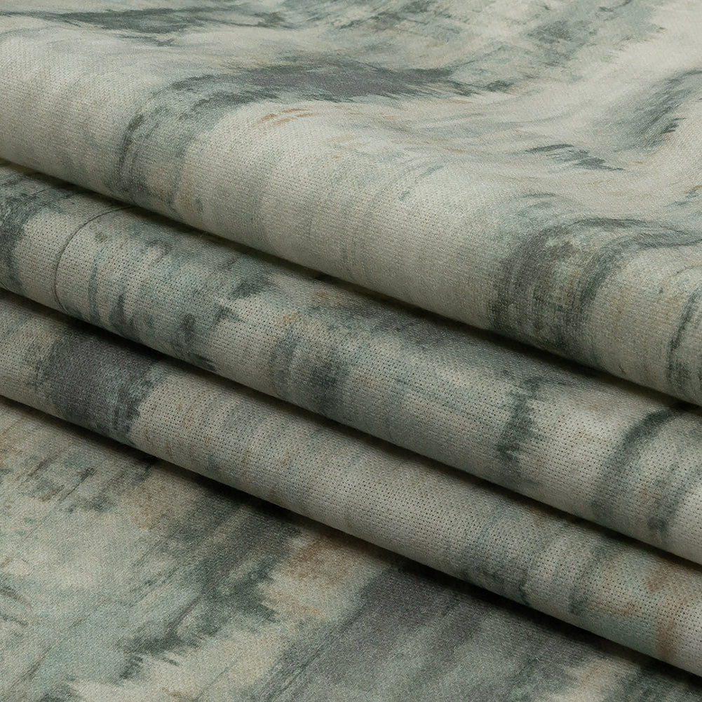 Cotton Canvas Print - Seafoam Painterly Texture - British Imported Folded Cotton Canvas Print - Seafoam Painterly Texture - British Imported Folded