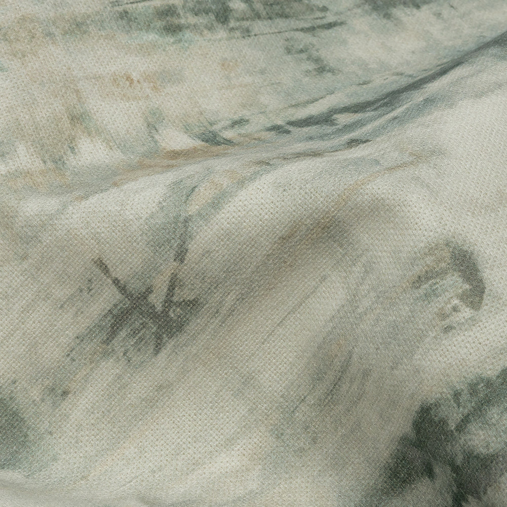 Cotton Canvas Print - Seafoam Painterly Texture - British Imported Detail Cotton Canvas Print - Seafoam Painterly Texture - British Imported Detail