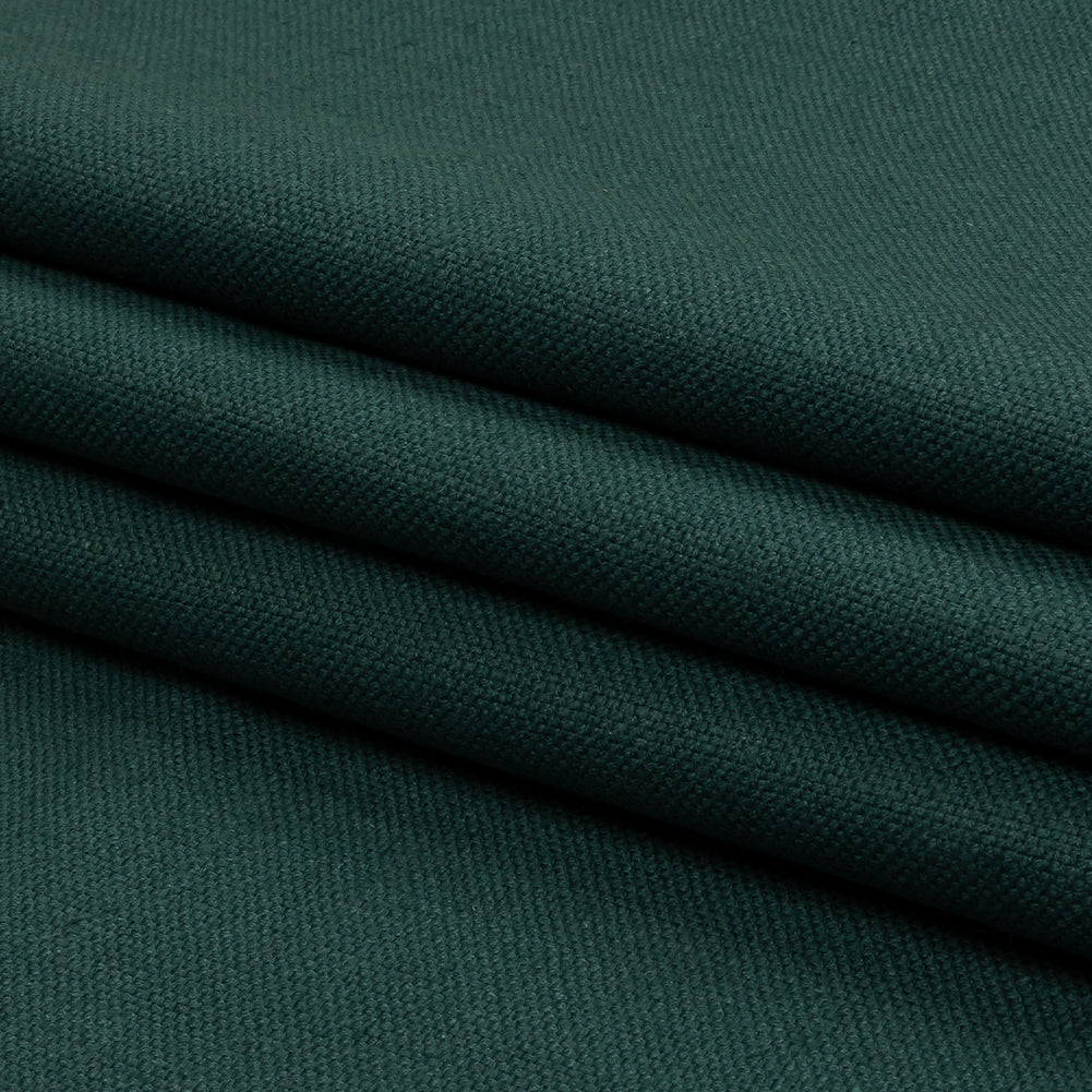 Heavyweight Linen Woven - Peacock - British Imported Folded Heavyweight Linen Woven - Peacock - British Imported Folded