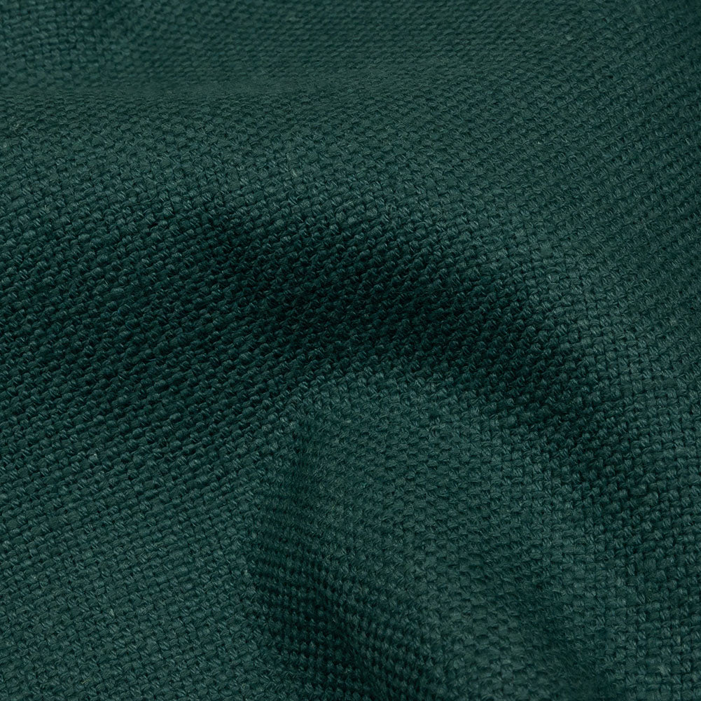 Heavyweight Linen Woven - Peacock - British Imported Detail Heavyweight Linen Woven - Peacock - British Imported Detail