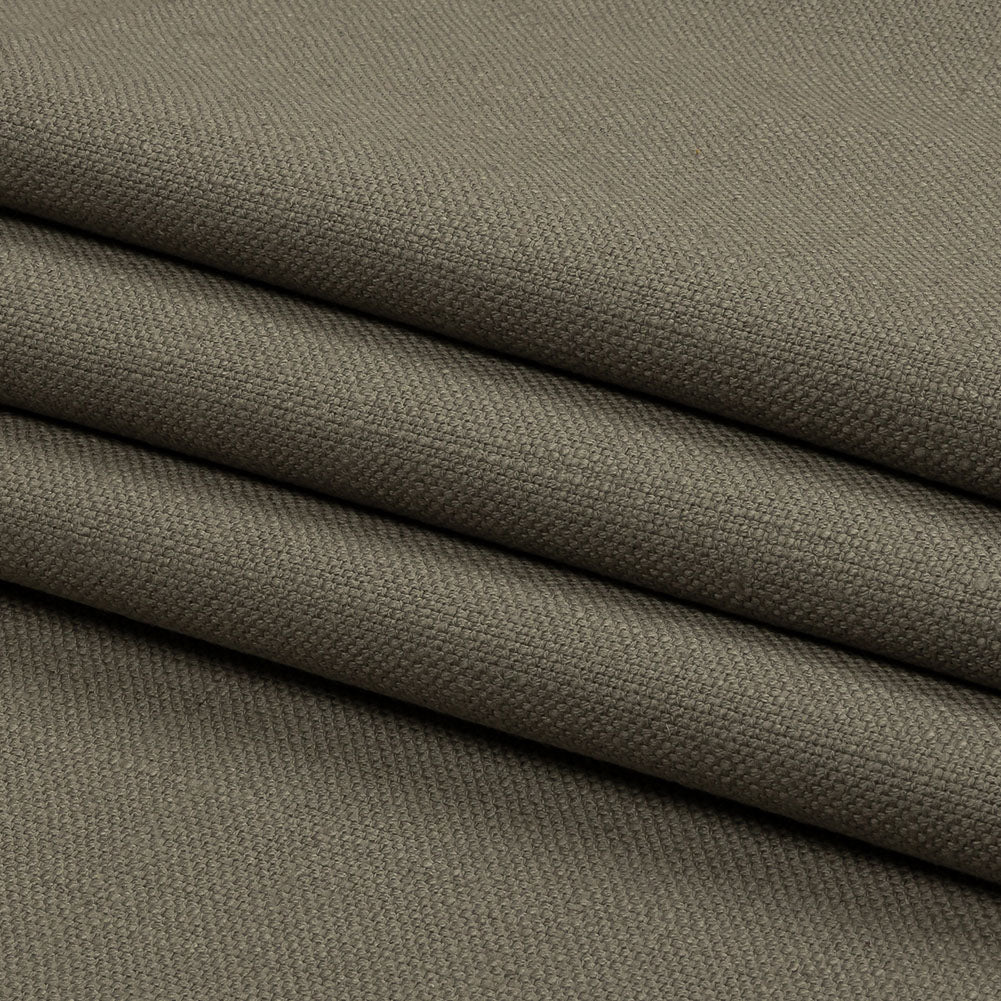 Heavyweight Linen Woven - Smoke - British Imported Folded Heavyweight Linen Woven - Smoke - British Imported Folded
