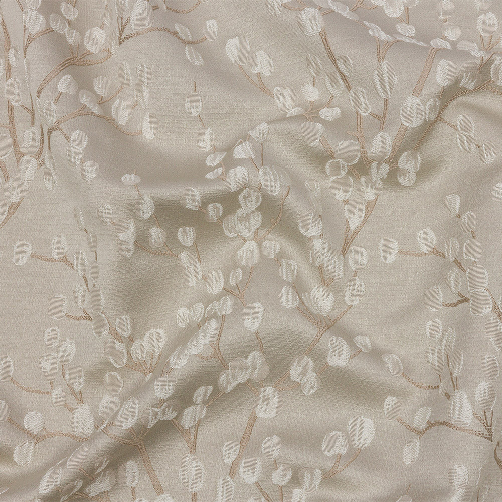 Drapery Jacquard - Sesame Prairie Willow - British Imported Drapery Jacquard - Sesame Prairie Willow - British Imported