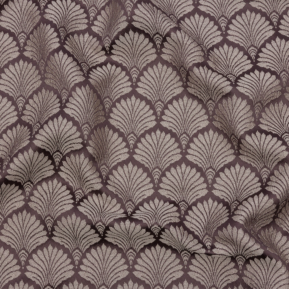 Drapery Jacquard - Thistle Palm Fans - British Imported Drapery Jacquard - Thistle Palm Fans - British Imported