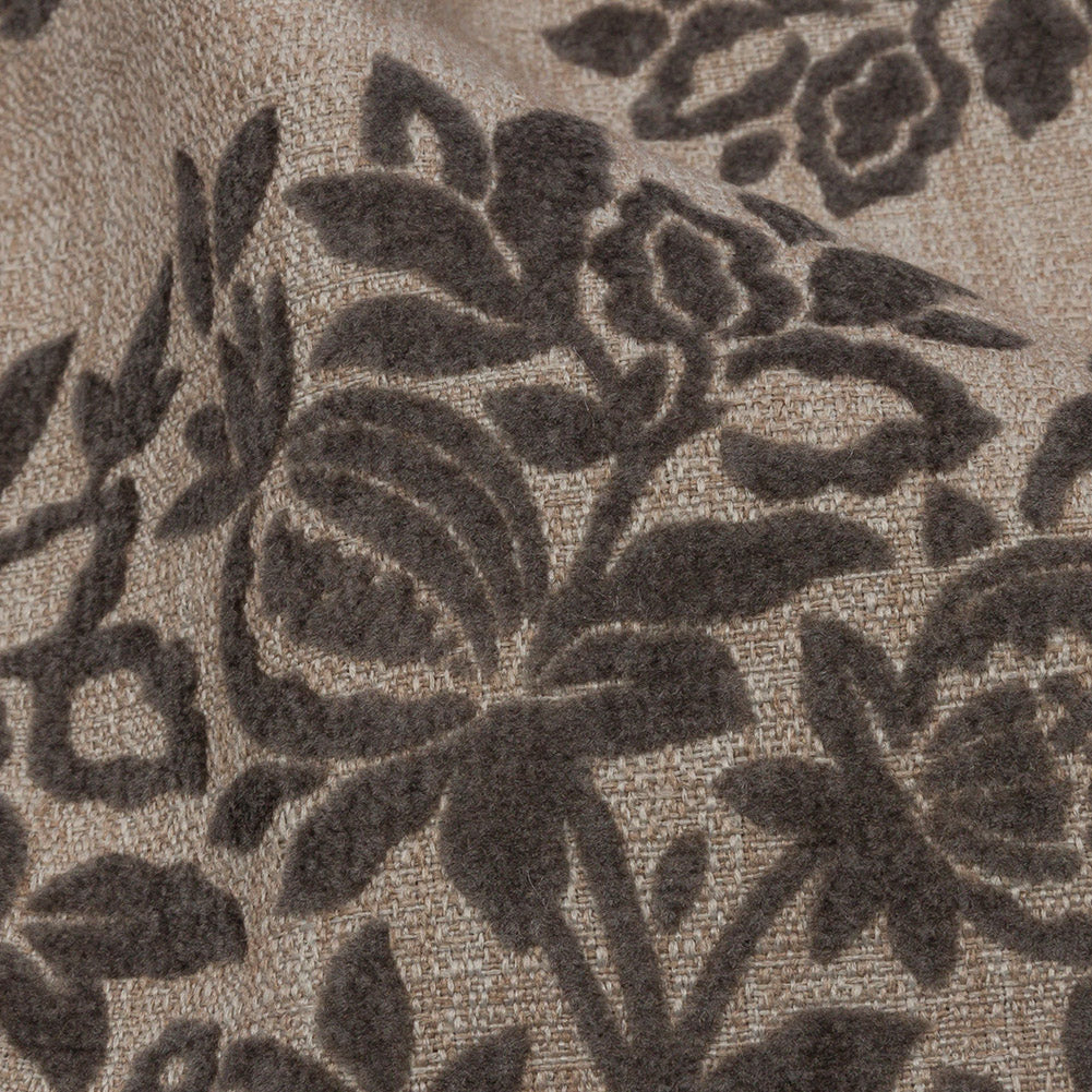 Soft Textured Recycled Polyester Drapery Woven - Fog - British Imported Detail Soft Textured Recycled Polyester Drapery Woven - Fog - British Imported Detail