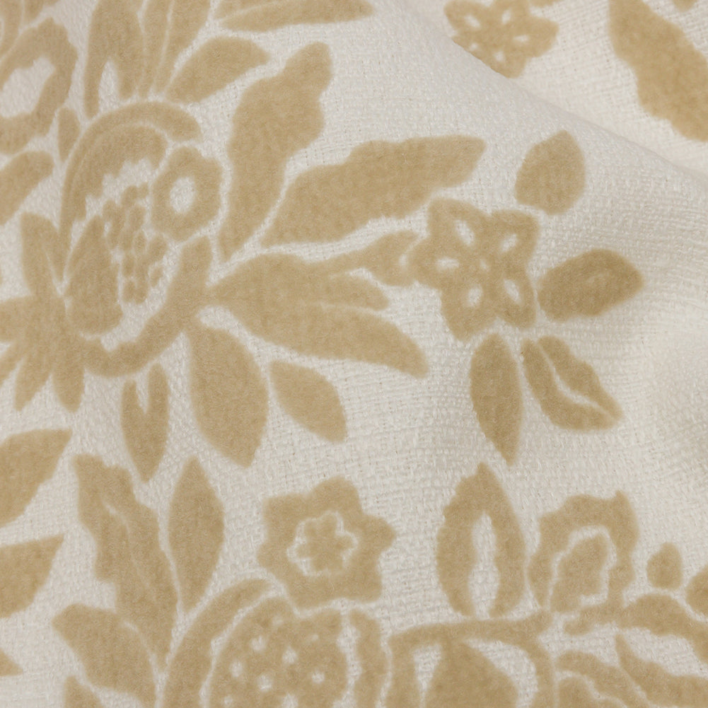 Soft Textured Recycled Polyester Drapery Woven - Oyster - British Imported Detail Soft Textured Recycled Polyester Drapery Woven - Oyster - British Imported Detail