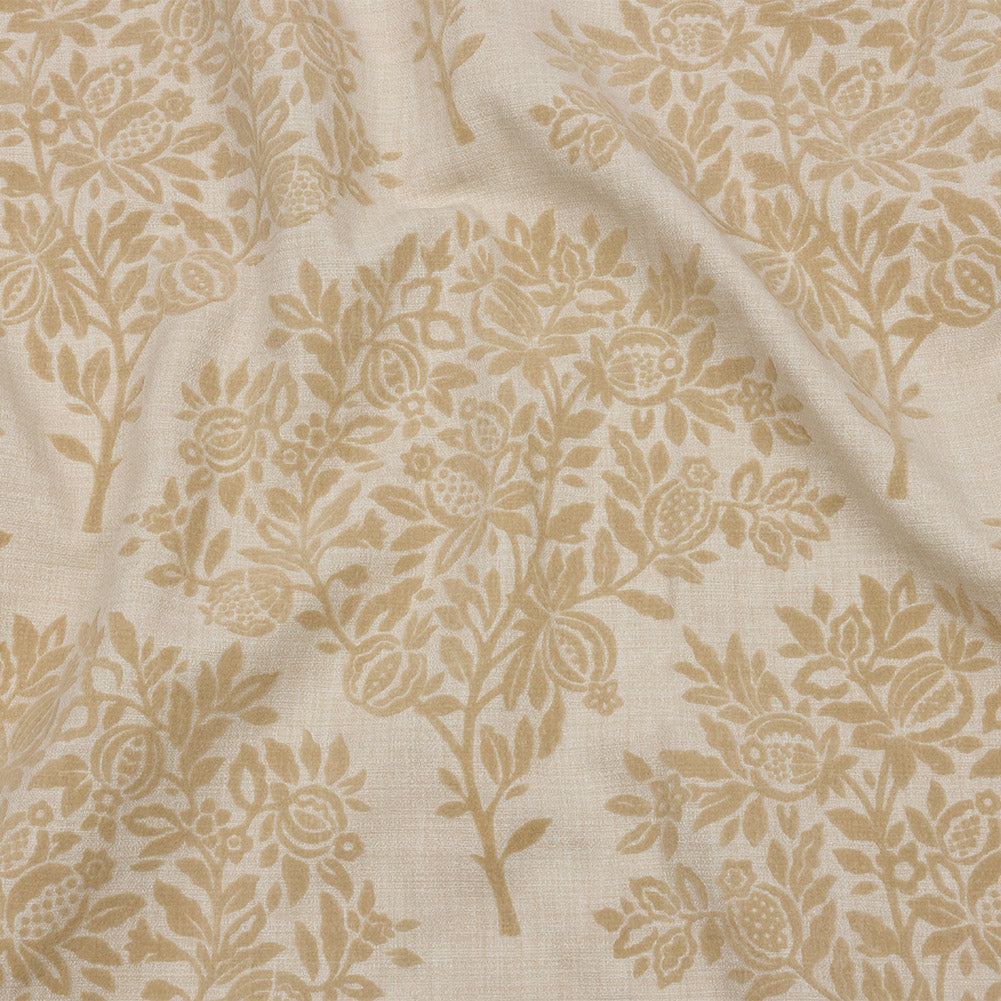 Soft Textured Recycled Polyester Drapery Woven - Sesame - British Imported Soft Textured Recycled Polyester Drapery Woven - Sesame - British Imported