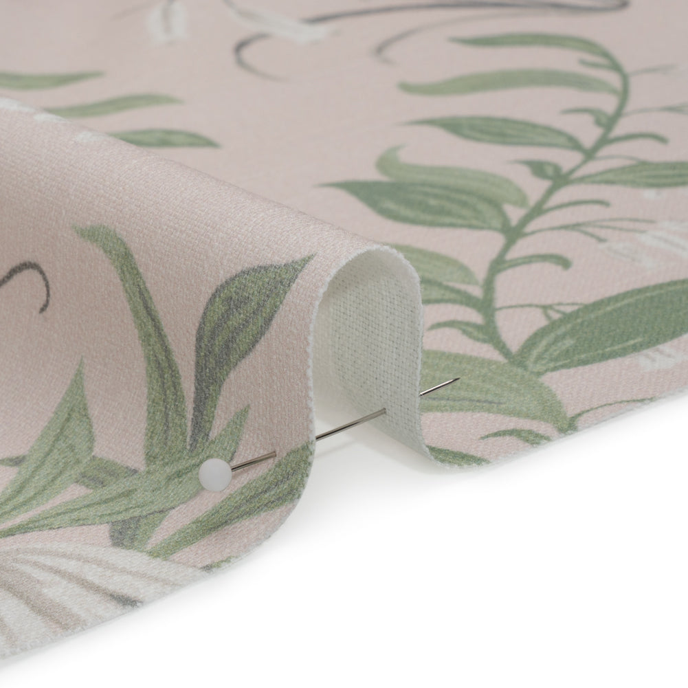 Cotton Canvas Print - Blush Garden Growth - British Imported Detail Cotton Canvas Print - Blush Garden Growth - British Imported Detail