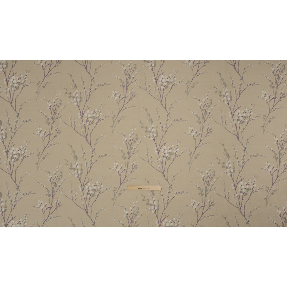 Linen and Rayon Drapery Woven - Natural Prairie Willow - British Imported Full Linen and Rayon Drapery Woven - Natural Prairie Willow - British Imported Full