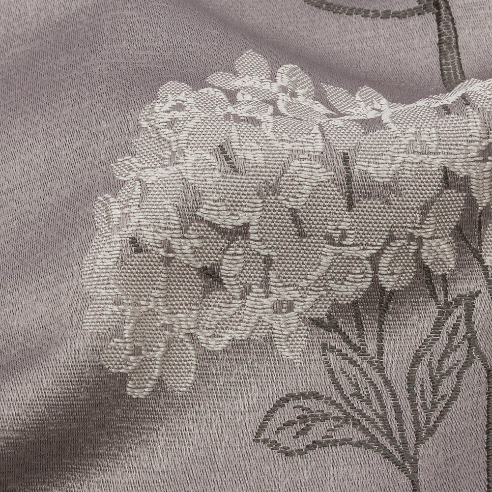 Drapery Jacquard - Dove Hydrangea Stems - British Imported Detail Drapery Jacquard - Dove Hydrangea Stems - British Imported Detail