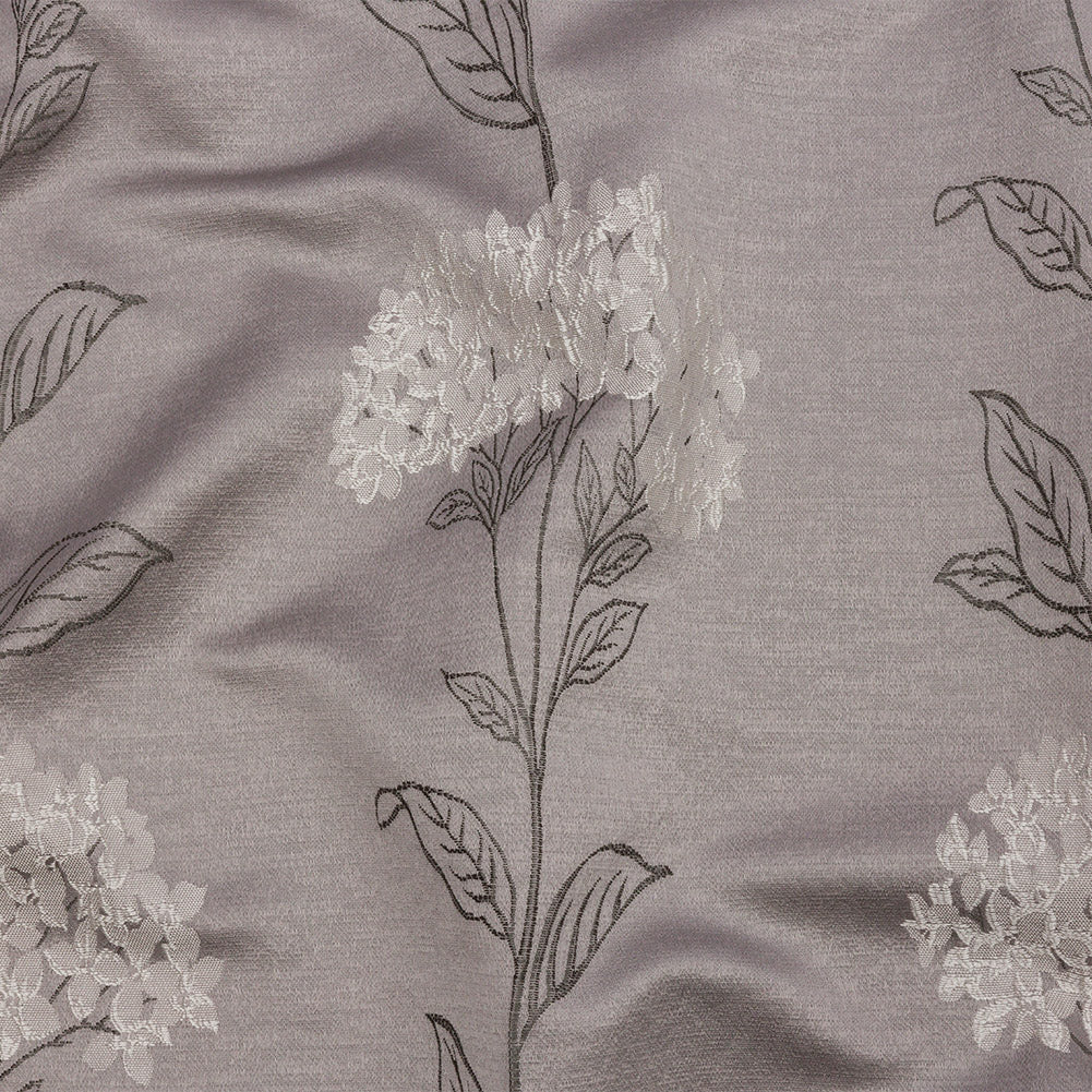Drapery Jacquard - Dove Hydrangea Stems - British Imported Drapery Jacquard - Dove Hydrangea Stems - British Imported