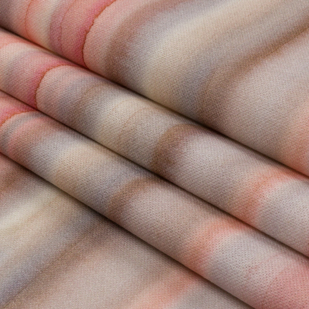 Cotton Canvas Print - Shell Painterly Stripes - British Imported Folded Cotton Canvas Print - Shell Painterly Stripes - British Imported Folded