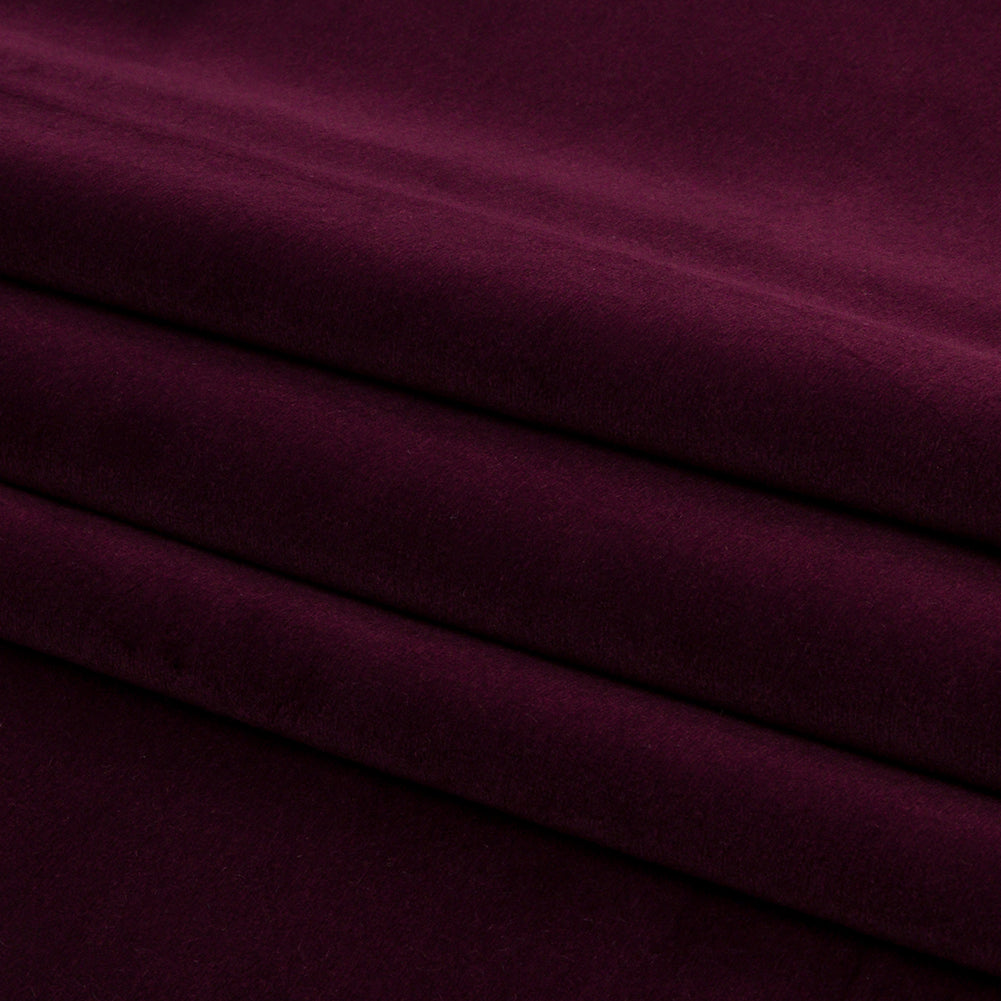Lush Polyester Drapery Velvet - Damson - British Imported Folded Lush Polyester Drapery Velvet - Damson - British Imported Folded