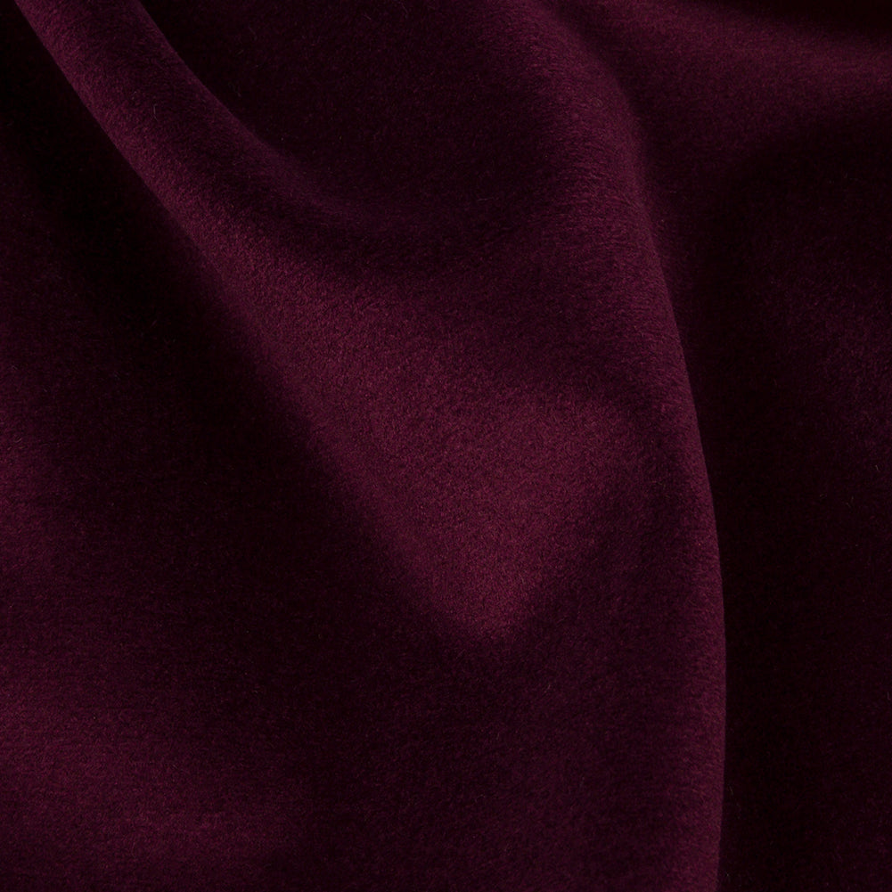 Lush Polyester Drapery Velvet - Damson - British Imported Detail Lush Polyester Drapery Velvet - Damson - British Imported Detail