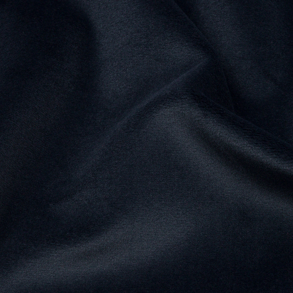 Lush Polyester Drapery Velvet - French Navy - British Imported Detail Lush Polyester Drapery Velvet - French Navy - British Imported Detail