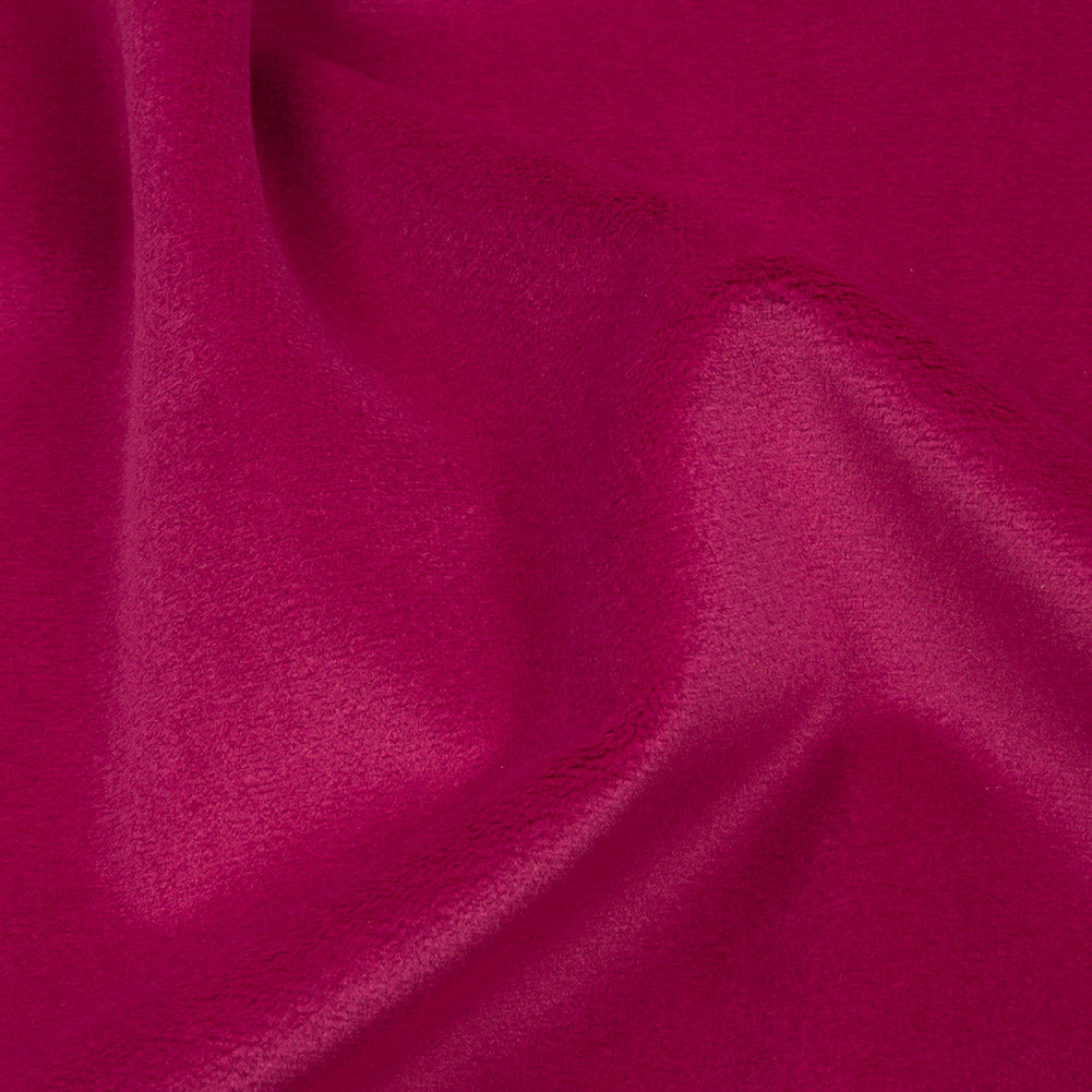 Lush Polyester Drapery Velvet - Fuschia - British Imported Detail Lush Polyester Drapery Velvet - Fuschia - British Imported Detail