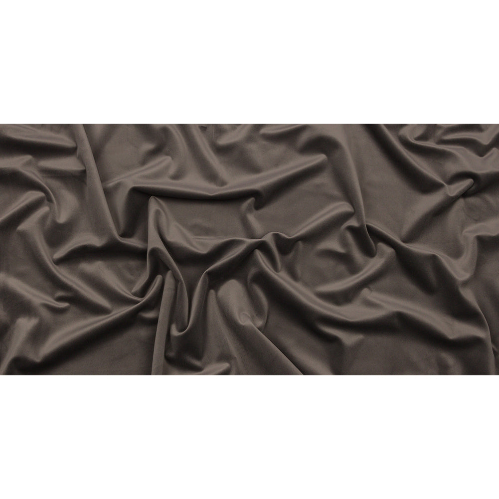 Lush Polyester Drapery Velvet - Mocha - British Imported Full Lush Polyester Drapery Velvet - Mocha - British Imported Full