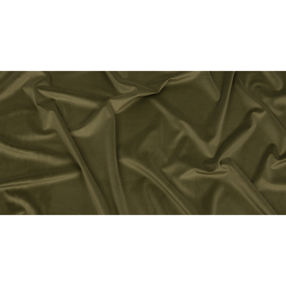 Lush Polyester Drapery Velvet - Olive - British Imported Full Lush Polyester Drapery Velvet - Olive - British Imported Full
