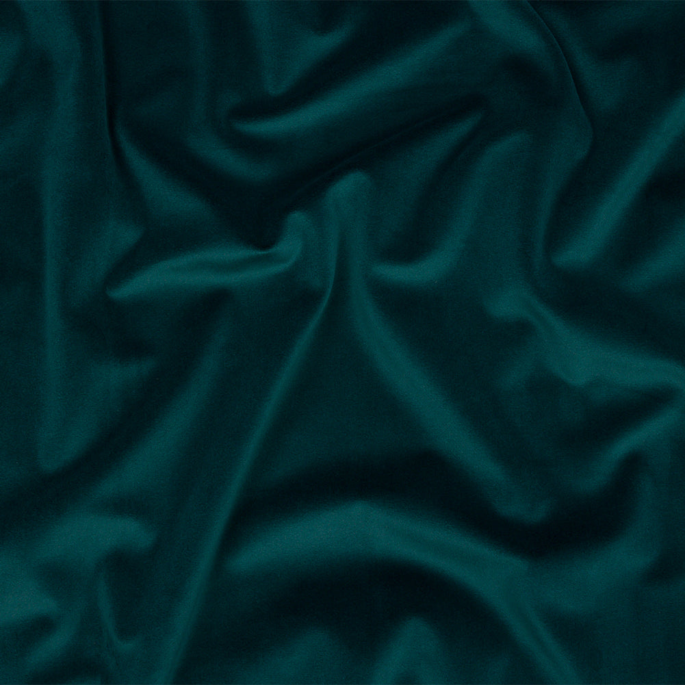 Lush Polyester Drapery Velvet - Peacock - British Imported Lush Polyester Drapery Velvet - Peacock - British Imported