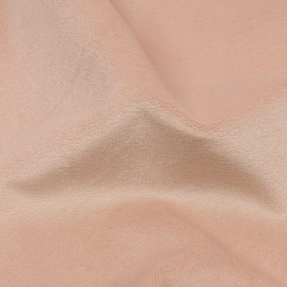 Lush Polyester Drapery Velvet - Shell - British Imported Detail Lush Polyester Drapery Velvet - Shell - British Imported Detail