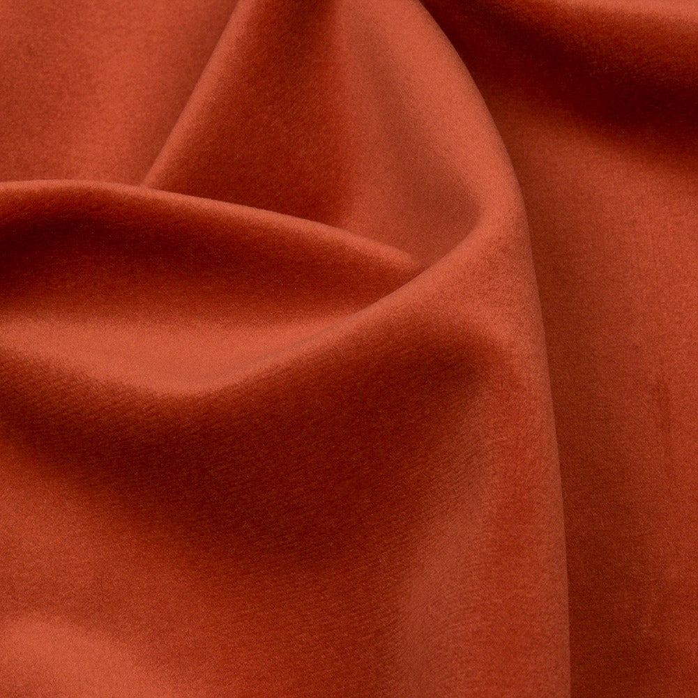 Lush Polyester Drapery Velvet - Sunset - British Imported Detail Lush Polyester Drapery Velvet - Sunset - British Imported Detail