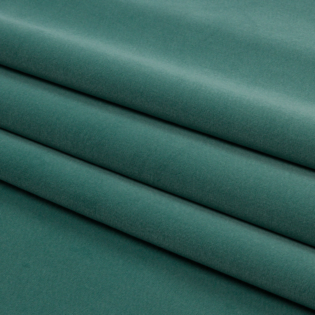 Lush Polyester Drapery Velvet - Verdigris - British Imported Folded Lush Polyester Drapery Velvet - Verdigris - British Imported Folded