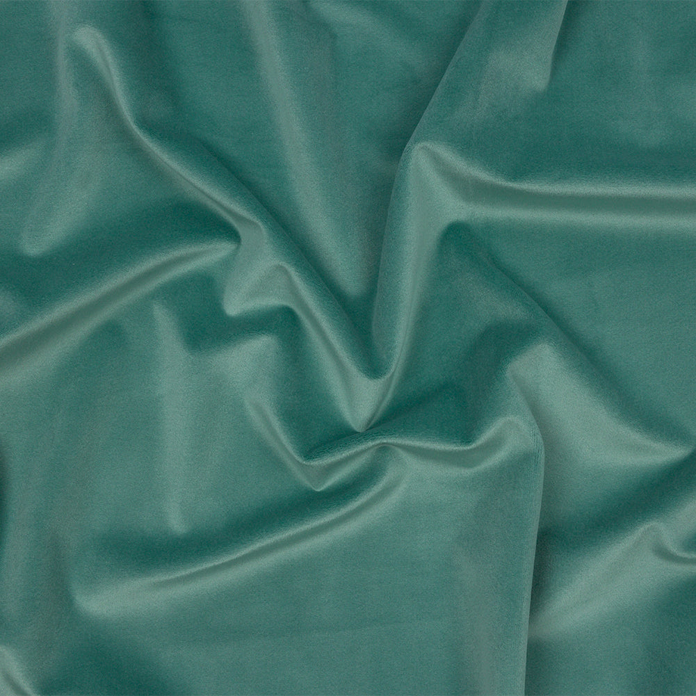 Lush Polyester Drapery Velvet - Verdigris - British Imported Lush Polyester Drapery Velvet - Verdigris - British Imported