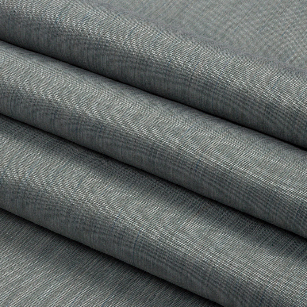 Recycled Polyester Bengaline - Alpine Striations - British Imported Folded Recycled Polyester Bengaline - Alpine Striations - British Imported Folded