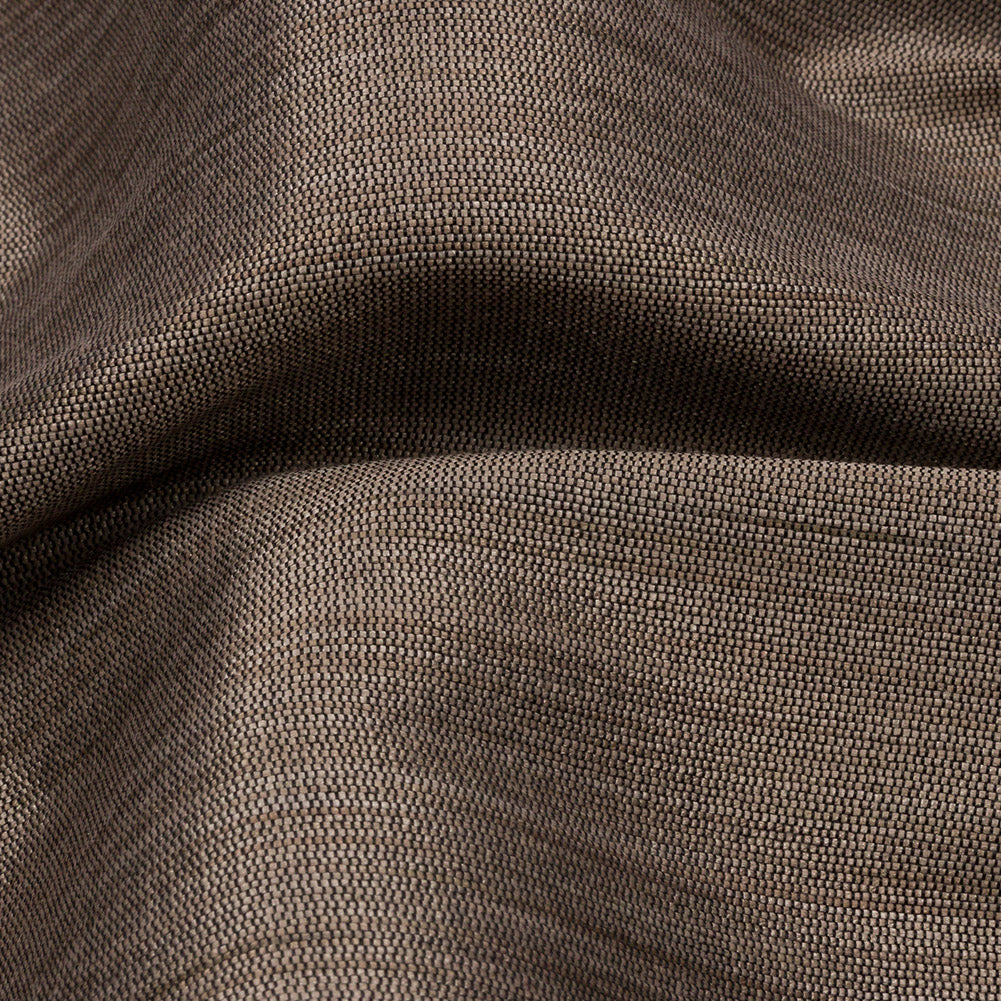Recycled Polyester Bengaline - Bronze Striations - British Imported Detail Recycled Polyester Bengaline - Bronze Striations - British Imported Detail